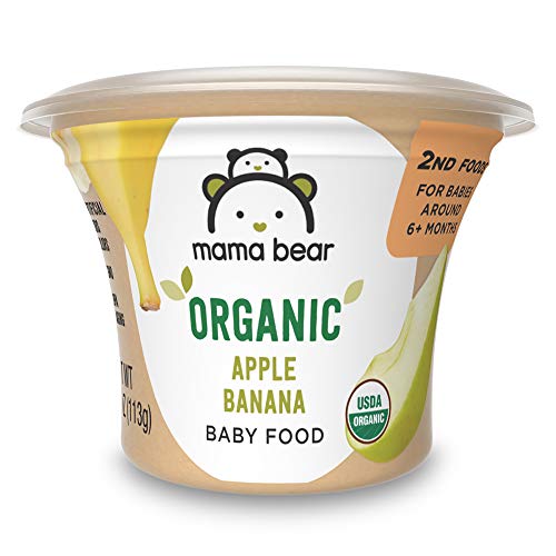 Amazon Brand - Mama Bear Organic Baby Food, Vegetable Variety Pack, 4 Ounce Tub, Pack of 12 (Shipping Only)