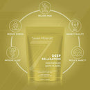 Deep Relaxation Magnesium Chloride Flakes 3lb – Absorbs Better Than Epsom Salt - Unique Full Bath Soak Formula for Stress and Relaxing - with USDA Organic Roman Chamomile & Clary Sage