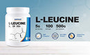 Nutricost Pure L-Leucine Powder 500 Grams (Shipping Only)