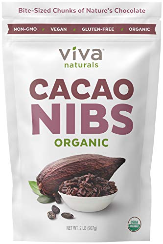 Viva Naturals Certified Organic Cacao Powder (2lb) for Smoothie, Coffee and Drink Mixes (Shipping Only)