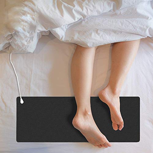 Grounding Mat Kit -Universal Grounding Mat (10 x 26.7") for Healthy Grounding Energy with Grounding Wristband and 15ft Straight Cord, Reduce Inflammation, Improve Sleep and Helps with Anxiety