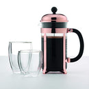 Bodum 1928-16US4 Chambord French Press Coffee Maker, 1 Liter, 34 Ounce, Chrome