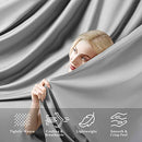 SONORO KATE Bed Sheet Set Super Soft Microfiber 1800 Thread Count Luxury Egyptian Sheets Fit 18-24 Inch Deep Pocket Mattress Wrinkle-6 Piece (Beige, Queen)