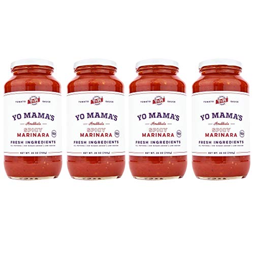 Keto Marinara Pasta Sauce by Yo Mama's Foods - Pack of (2) - No Sugar Added, Low Carb, Low Sodium, Gluten Free, Paleo Friendly, and Made with Whole, Non-GMO Tomatoes. (Shipping Only)