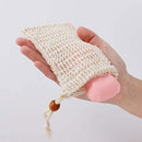 Selaurel Sisal Soap Bags 10 Pack Natural Drawstring Bags Mesh Exfoliating Soap Bag Soap Saver Pouch for Bath and Shower Foaming and Massage