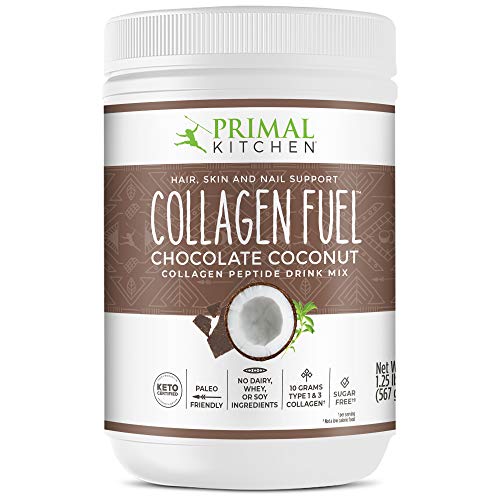 Primal Kitchen Collagen Fuel Collagen Peptide Drink Mix, Chocolate Coconut, No Dairy Coffee Creamer and Smoothie Booster, 13.9 Ounces