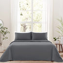 SONORO KATE Bed Sheet Set Super Soft Microfiber 1800 Thread Count Luxury Egyptian Sheets Fit 18-24 Inch Deep Pocket Mattress Wrinkle-6 Piece (Beige, Queen)