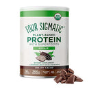 Four Sigmatic Organic Plant-Based Protein Powder Unflavored Protein with Lion’s Mane, Chaga, Cordyceps and More | Clean Vegan Protein Elevated for Brain Function and Immune Support | 16.9 oz