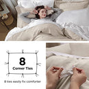 Bedsure Twin/Twin XL Duvet Cover Dorm Bedding - Soft Prewashed White Duvet Cover Twin, 2 Pieces, Includes 1 Duvet Cover (68"x90") with Zipper Closure & 1 Pillow Sham, Comforter NOT Included