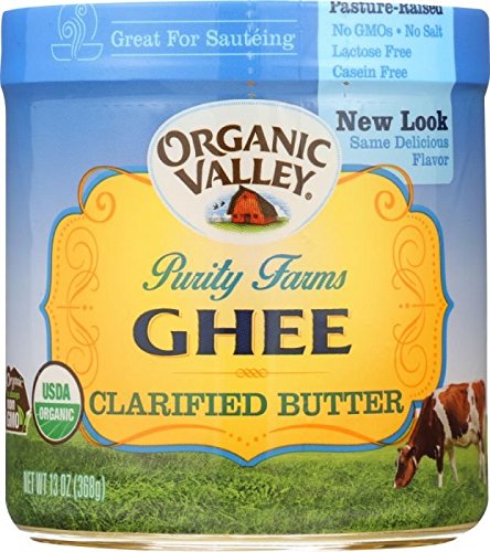 Organic Valley Purity Farms Ghee Clarified Butter 13 oz (Pack of 2)