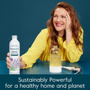 Grove Co. Ultimate Dish Soap Refills (3 x 16 Fl Oz) Removes 48-hr Stuck-on Food and Grease, Plastic Free Cleaning Products, 100% Natural Lavender Blossom & Thyme Fragrance