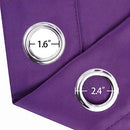 LEMOMO Blackout Curtains 52 x 84 inch/Black Set of 2 Panels/Thermal Insulated Room Darkening Bedroom Curtains