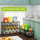 BMOSU 2-Tier Bamboo Shoe Rack Premium Stackable Shoe Shelf Storage Organizer for Hallway Closet Living Room Entryway Organizer (Natural Bamboo)