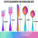 30 Piece Silverware Set Service for 6,Premium Stainless Steel Mirror Polished Cutlery Utensil Set,Durable Home Kitchen Eating Tableware Set,Include Fork Knife Spoon Set,Dishwasher Safe