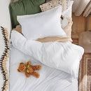 Bedsure Twin/Twin XL Duvet Cover Dorm Bedding - Soft Prewashed White Duvet Cover Twin, 2 Pieces, Includes 1 Duvet Cover (68"x90") with Zipper Closure & 1 Pillow Sham, Comforter NOT Included