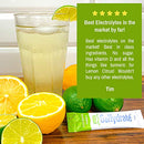 Electrolyte Hydration Drink Mix with Vitamin D, Non GMO Electrolyte Powder Hydration Pack, Lemon Citrus, 30 Hydration Powder Packets - GoHydrate