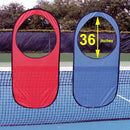 OnCourt OffCourt Large Pop Up Targets with Velcro Straps and Durable Metal Frame for Tennis Practice and Training, Set of 2, Blue and Red