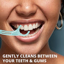Plackers Twin-Line Dental Flossers, Advanced Whitening and Dual Action Flossing System, Easy Storage, Super Tuffloss, 2X The Clean, Cool Mint Flavor