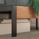 ZINUS Paul Metal and Bamboo Platform Bed Frame, Wood Slat Support, No Box Spring Needed, Easy Assembly, King