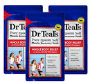 Dr Teal's Epsom Salt Bath Soaking Solution, Eucalyptus and Lavender, 2 Count, 3lb Bags - 6lbs Total (Packaging May Vary)