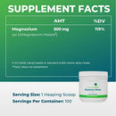 Seeking Health Magnesium Malate Powder, 500 mg Dimagnesium Malate Supplement to Support Sleep and Balanced Mood, High-Absorption Chelated Magnesium, Vegan and Vegetarian (100 Servings)