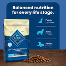 Blue Buffalo Dog Food for Senior Dogs, Life Protection Formula, Natural Chicken & Brown Rice Flavor, Senior Dry Dog Food, 30 lb Bag