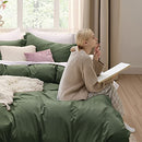 Bedsure Twin/Twin XL Duvet Cover Dorm Bedding - Soft Prewashed White Duvet Cover Twin, 2 Pieces, Includes 1 Duvet Cover (68"x90") with Zipper Closure & 1 Pillow Sham, Comforter NOT Included