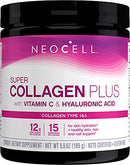 NeoCell Super Collagen Plus with Vitamin C and Hyaluronic Acid, Collagen Type 1 and 3 Dietary Supplement, Keto Certified, Gluten-Free, 6.9 Ounces