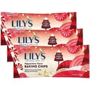 Lily’s Peppermint Baking Chips Bags, Delicious Peppermint Flavor White Chocolate Style Stevia Sweetened Bites Gluten Free & No Sugar Added, Delicious Christmas Indulgence Homemade Confection, 3 Count