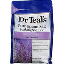 Dr Teal's Epsom Salt Bath Soaking Solution, Eucalyptus and Lavender, 2 Count, 3lb Bags - 6lbs Total (Packaging May Vary)