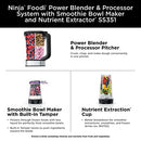 Ninja SS101 Foodi Smoothie Maker & Nutrient Extractor* 1200 WP, 6 Functions Smoothies, Extractions*, Spreads, smartTORQUE, 14-oz. Smoothie Maker, (2) To-Go Cups & Lids, Silver