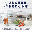 Anchor Hocking SnugFit 12 Piece Glass Food Storage Containers with Lids, Red