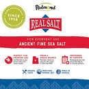 REDMOND Real Sea Salt - Natural Unrefined Gluten Free Fine, 26 Ounce Pouch (1 Pack) (Shipping Only)
