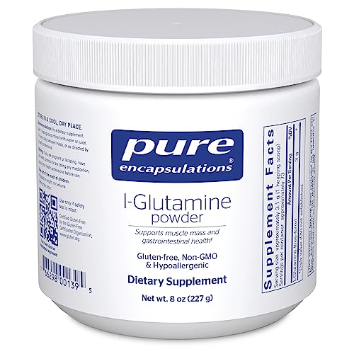 Pure Encapsulations L-Glutamine Powder - Supplement for Immune and Digestive Support, Gut Health and Lining, Metabolism, and Muscle Support* - with Pure Free-Form L-Glutamine - 8 Ounces