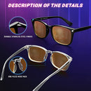 livho 2 Pack Blue Light Blocking Glasses, Computer Reading/Gaming/TV/Phones Glasses for Women Men,Anti Eyestrain & UV Glare (*B1 Light Blcak+Clear, Clear)