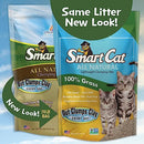 SmartCat All Natural Clumping Cat Litter, 10 Pound (160oz 1 Pack) - Alternative to Clay and Pellet Litter - Chemical and 99% Dust Free - Unscented and Lightweight