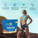 Vegan Protein Powder with BCAA  Organic Hemp Seed Gluten Free Non-GMO Dairy Soy Sugar Free Low Carb Plant Based Protein Powder | Unflavored Warrior Blend by Sunwarrior