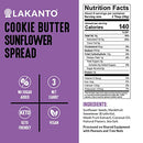Lakanto Sugar Free Chocolate Sunflower Spread - Monk Fruit Sweetener, Keto Diet Friendly, Vegan, Dutch Cocoa, Chocolate Spread Use for Breakfast, Desserts, Snacks, and More (10 oz)