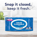 Cottonelle FreshFeel Flushable Wet Wipes for Adults and Kids, 8 Flip-Top Packs, 42 Wipes per Pack (336 Wipes Total)