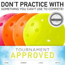 Franklin Sports Outdoor- X-40 Pickleball Balls - USA Pickleball (USAPA) Approved - 3 Pack Outside Pickleballs - Optic Yellow - US Open Ball