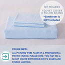 ALAZURIA Bedding Duvet Cover 2 Piece Set - Super Soft Prewashed, Duvet Covers Twin with Zipper Closure & 4 Corner Ties (1 Duvet Cover + 1 Pillow Case) Terracotta Pastel, Twin