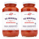 Keto Marinara Pasta Sauce by Yo Mama's Foods - Pack of (2) - No Sugar Added, Low Carb, Low Sodium, Gluten Free, Paleo Friendly, and Made with Whole, Non-GMO Tomatoes. (Shipping Only)