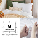 Bedsure Twin/Twin XL Duvet Cover Dorm Bedding - Soft Prewashed White Duvet Cover Twin, 2 Pieces, Includes 1 Duvet Cover (68"x90") with Zipper Closure & 1 Pillow Sham, Comforter NOT Included