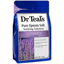 Dr Teal's Epsom Salt Soaking Solution, Soothe & Sleep, Lavender, 3lbs (Packaging May Vary)