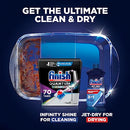 Finish Quantum Infinity Shine - 70 Count - Dishwasher Detergent - Powerball - Our Best Ever Clean and Shine - Dishwashing Tablets - Dish Tabs (Packaging May Vary)