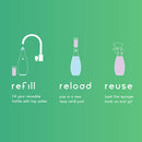 JAWS Hardwood Floor Cleaner Bottle with 2 Refill Pods. Refillable Cleaning Supplies.