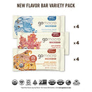 GoMacro Macrobar Organic Vegan Protein Bars - Fodmap Friendly Variety Pack (2.0-2.3 Oz Bars, 12Count), (Shipping Only)