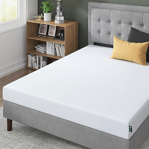 ZINUS 10 Inch Green Tea Cooling Gel Memory Foam Mattress, Fiberglass Free, Cooling Gel Foam, Pressure Relieving, CertiPUR-US Certified, Bed-in-a-Box, Queen