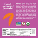 BHU Cookie Dough Keto Protein Bars, Chocolate Chip, Ultra Creamy Refrigerated Keto Snacks - 4g Net Carbs, 1g Sugar (8 Bars)