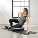 Amazon Basics High-Density Round Foam Roller for Exercise and Recovery - 36-Inch, Blue Speckled